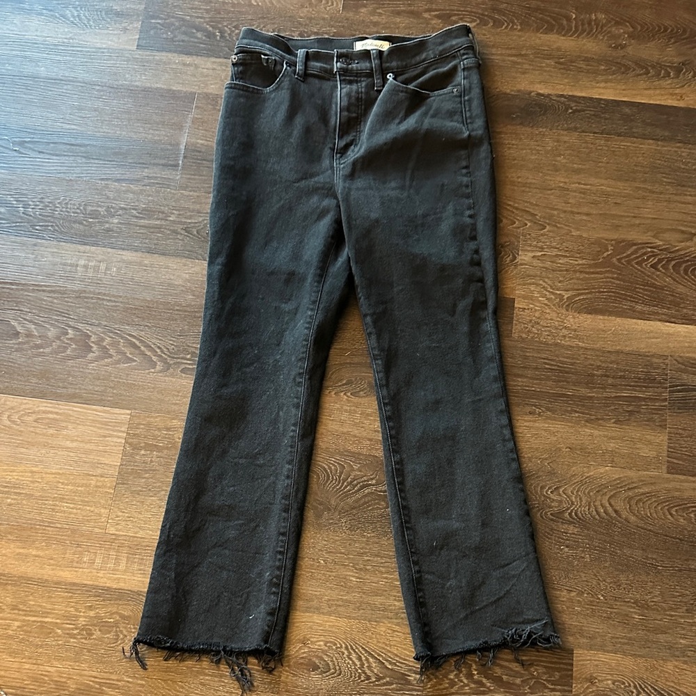 Madewell Black Straight Leg Jeans